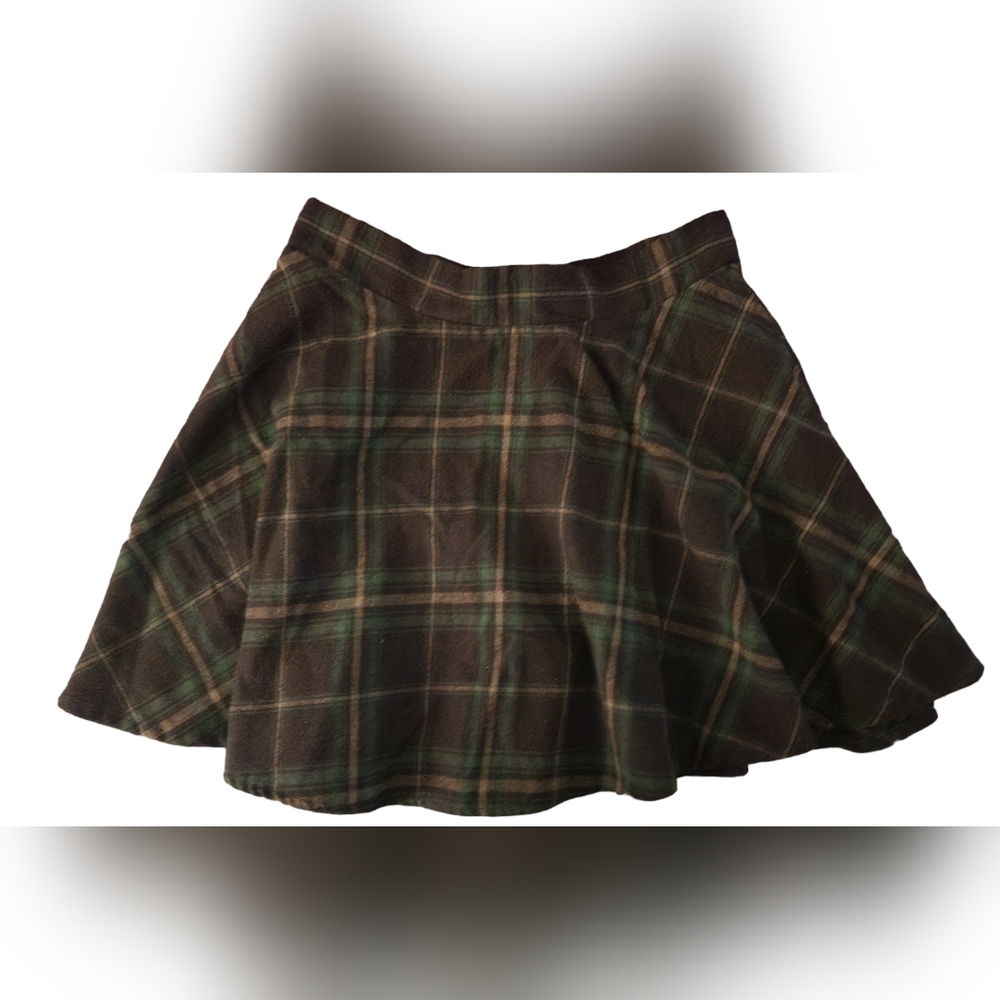 Green Plaid schoolgirl skirt